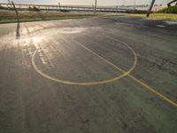 Coastal Basketball Court in Portugal's Open Space
