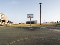 Coastal Basketball at Dawn: Portugal's Oceanic Landscape