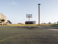 Coastal Basketball at Dawn: Portugal's Oceanic Landscape