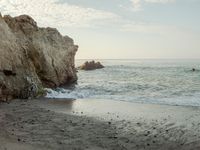 Coastal Beach with Clear Sky