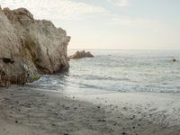 Coastal Beach with Clear Sky