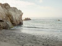 Coastal Beach with Clear Sky