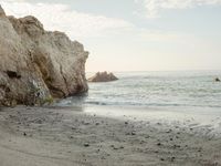 Coastal Beach with Clear Sky