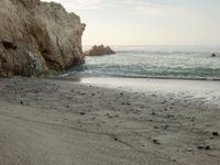 Coastal Beach with Clear Sky