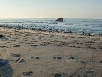 Coastal Beach by the Ocean: Clear Skies and Sunshine