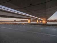 Coastal Bridge Overlooking the Ocean at Sunrise