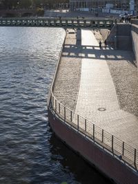 Coastal City Germany: Bridge with Water Reflections
