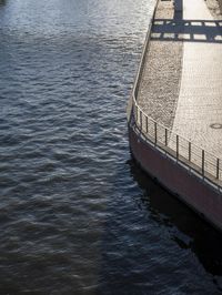Coastal City Germany Bridge with Water Reflections