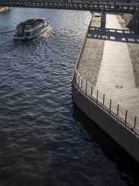 Coastal City Germany: Bridge with Water Reflections