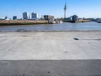 Coastal City Landscape in Europe: Clear Sky and Open Space