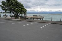 Coastal City in New Zealand with Grey Sky #002