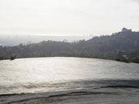 Coastal City View: Horizon Skyline Overlooking the Ocean