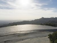 Coastal City View: Horizon Skyline Overlooking the Ocean