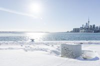 Coastal City: Water Horizon in the Daytime