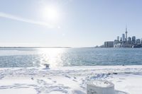 Coastal City: Water Horizon in the Daytime