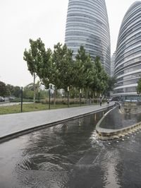 Coastal City: Water Reflection and Urban Design