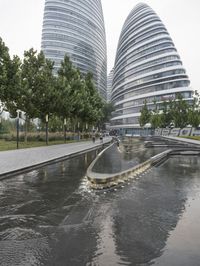 Coastal City: Water Reflection and Urban Design