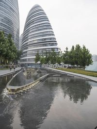 Coastal City: Water Reflection and Urban Design