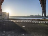 Coastal Cityscape in Lisbon, Portugal at Dawn