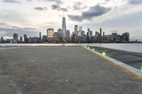 Coastal Cityscape: New York Harbor and the Majestic Skyline