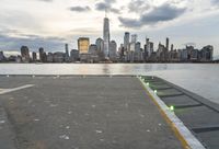 Coastal Cityscape: New York Harbor and the Majestic Skyline