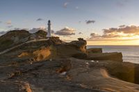 Dawn Landscape at Coastal Cliff