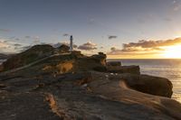 Dawn Landscape at Coastal Cliff