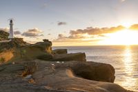 Dawn Landscape at Coastal Cliff