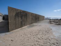 Coastal Concrete Wall in Porto, Portugal