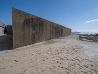 Coastal Concrete Wall in Porto, Portugal