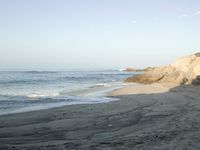 Coastal Day at the Beach: Clear Sky and Open Space