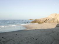 Coastal Day at the Beach: Clear Sky and Open Space