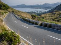 Coastal Highway in Spain: Clear Sky and Ocean View