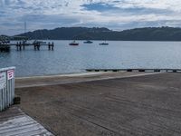 Coastal Jetty on Open Space Lake with Wooden Flooring