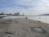 Coastal Landscape at Dawn in Lisbon, Portugal