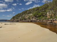 Coastal Landscape in Australia: Beach and Water 001