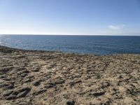 Coastal Landscape with Azure Water and Clear Sky in Portugal, Europe