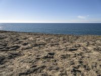 Coastal Landscape with Azure Water and Clear Sky in Portugal, Europe