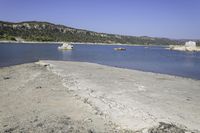 Coastal Landscape: Azure Waters and Mountains 001