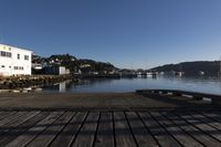 Coastal Landscape at Dawn with Wooden Pier