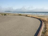 Coastal Landscape: A Gloomy Day with Fog