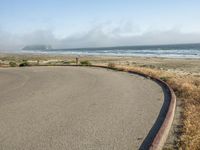 Coastal Landscape: A Gloomy Day with Fog