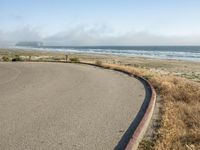 Coastal Landscape: A Gloomy Day with Fog