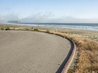 Coastal Landscape: A Gloomy Day with Fog