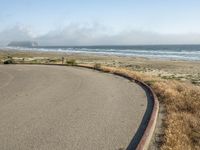 Coastal Landscape: A Gloomy Day with Fog