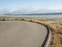 Coastal Landscape: A Gloomy Day with Fog