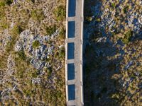 Aerial View of Coastal Landscape in Mallorca, Spain