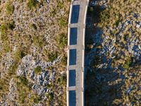 Aerial View of Coastal Landscape in Mallorca, Spain