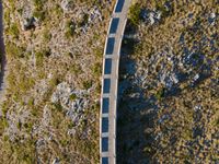 Aerial View of Coastal Landscape in Mallorca, Spain