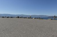 Coastal Landscape with Mountain View in Okanagan Valley, British Columbia